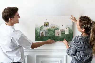 Kork Pinnwand Moderne Pflanzenmotive