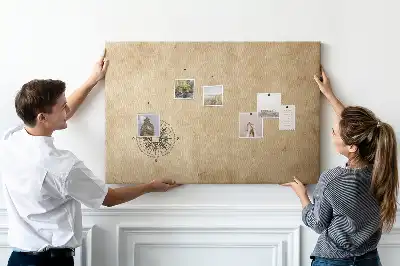 Korktafel mit Kompass-Motiv auf Leinwand
