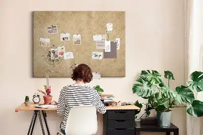 Korktafel mit Kompass-Motiv auf Leinwand
