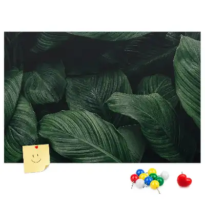 Bedruckte Korkplatte Tropische Monstera