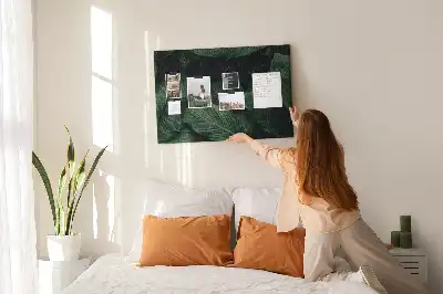 Bedruckte Korkplatte Tropische Monstera