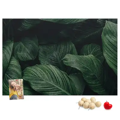 Bedruckte Korkplatte Tropische Monstera