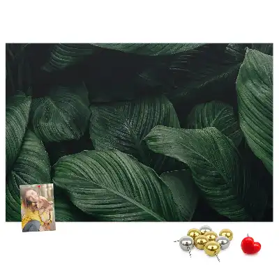 Bedruckte Korkplatte Tropische Monstera