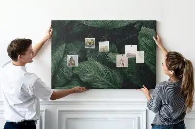 Bedruckte Korkplatte Tropische Monstera