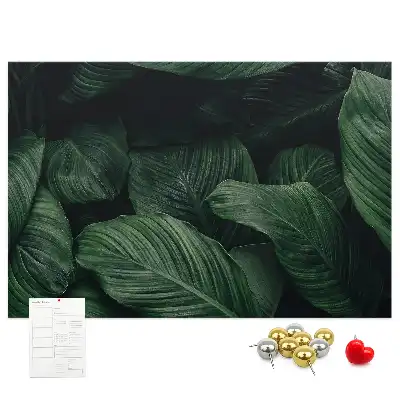 Bedruckte Korkplatte Tropische Monstera
