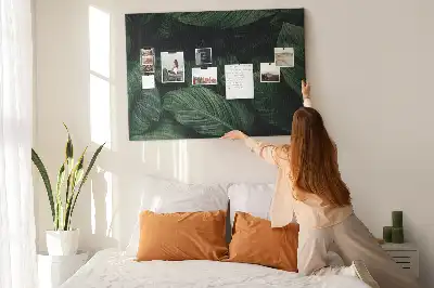 Bedruckte Korkplatte Tropische Monstera