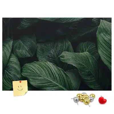 Bedruckte Korkplatte Tropische Monstera