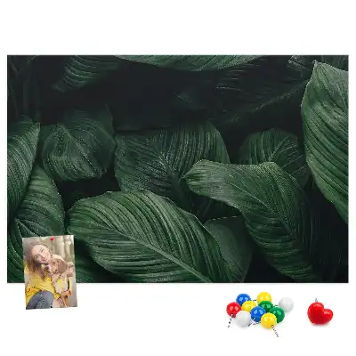 Bedruckte Korkplatte Tropische Monstera