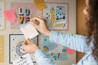 Korkpinnwand mit Motivationssprüchen