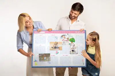 Kork Pinnwand Monats-Wandkalender