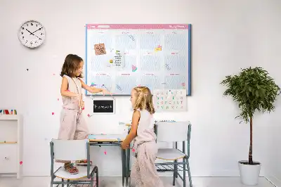 Kork Pinnwand Monats-Wandkalender