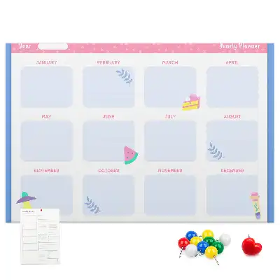 Kork Pinnwand Monats-Wandkalender