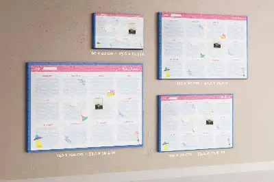 Kork Pinnwand Monats-Wandkalender