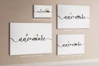 Bilder-Korktafel Schriftzug Abenteuer