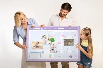Kork Pinnwand Rosa Jahresplaner
