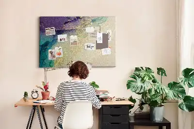 Bedruckte Korkplatte mit Dekor im Steindesign