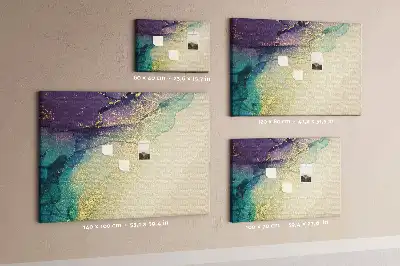 Bedruckte Korkplatte mit Dekor im Steindesign