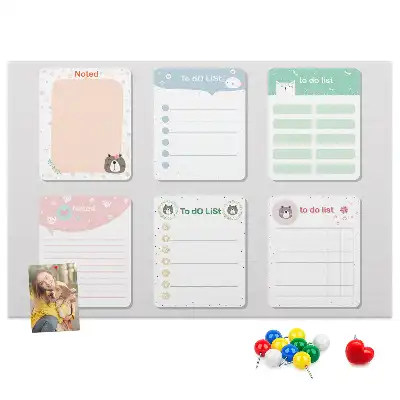 Kork Pinnwand Bunte Notizen