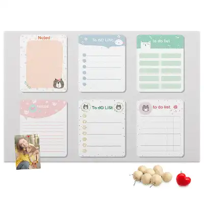 Kork Pinnwand Bunte Notizen