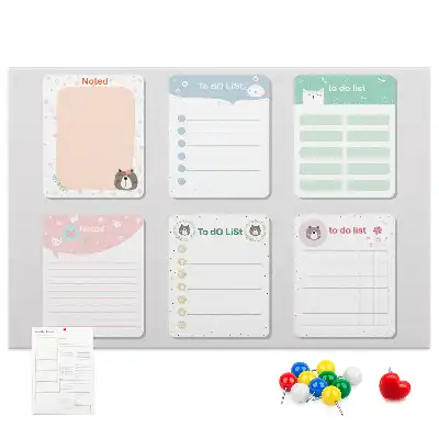 Kork Pinnwand Bunte Notizen