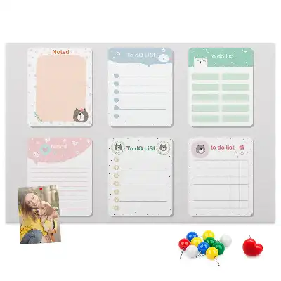 Kork Pinnwand Bunte Notizen