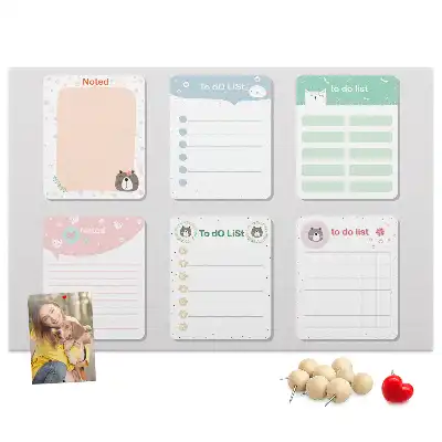 Kork Pinnwand Bunte Notizen