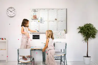 Bilder-Korktafel Wochen-Wandkalender
