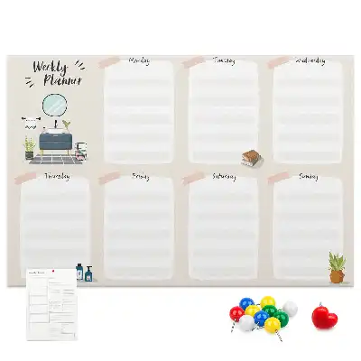 Bilder-Korktafel Wochen-Wandkalender