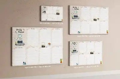 Bilder-Korktafel Wochen-Wandkalender