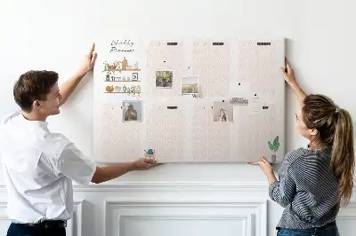 Bilder-Korktafel Wochenplan Organizer