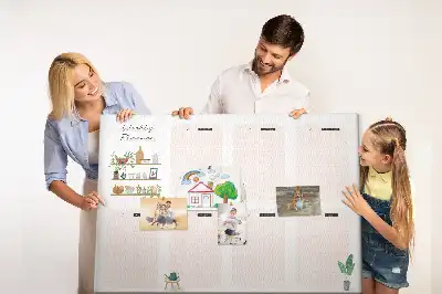 Bilder-Korktafel Wochenplan Organizer