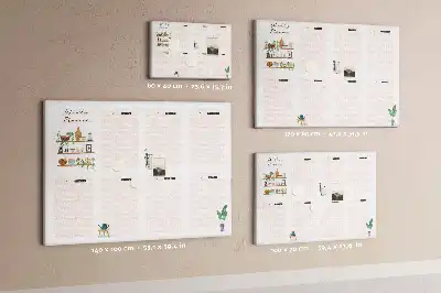 Bilder-Korktafel Wochenplan Organizer