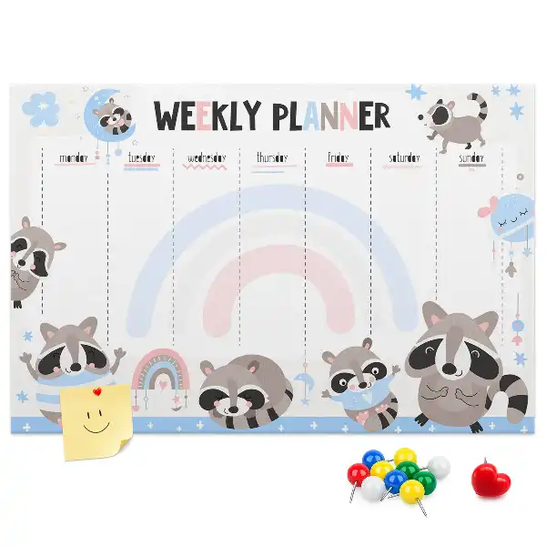 Bilder-Korktafel Pflichtenplan für Kleinkinder