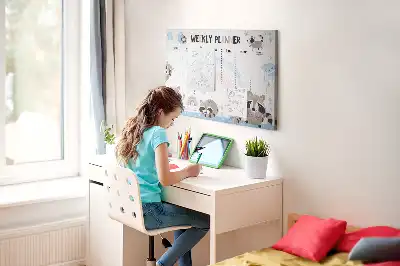 Bilder-Korktafel Pflichtenplan für Kleinkinder