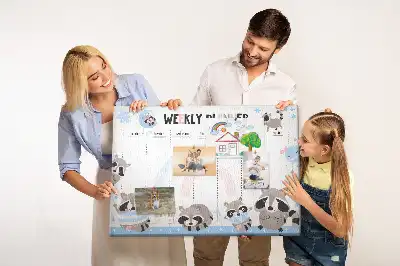 Bilder-Korktafel Pflichtenplan für Kleinkinder
