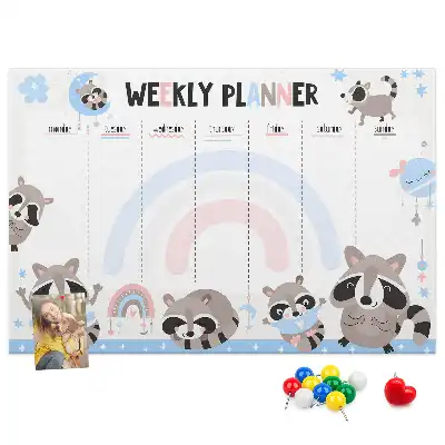 Bilder-Korktafel Pflichtenplan für Kleinkinder
