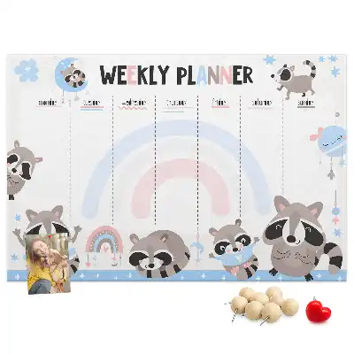 Bilder-Korktafel Pflichtenplan für Kleinkinder