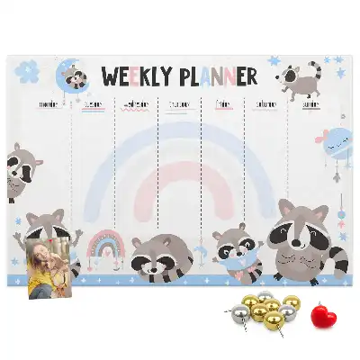 Bilder-Korktafel Pflichtenplan für Kleinkinder