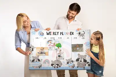 Bilder-Korktafel Pflichtenplan für Kleinkinder