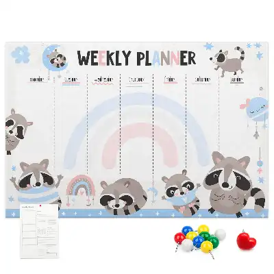 Bilder-Korktafel Pflichtenplan für Kleinkinder