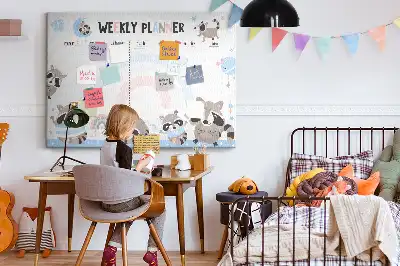 Bilder-Korktafel Pflichtenplan für Kleinkinder