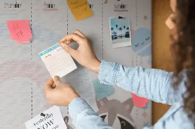 Bilder-Korktafel Pflichtenplan für Kleinkinder