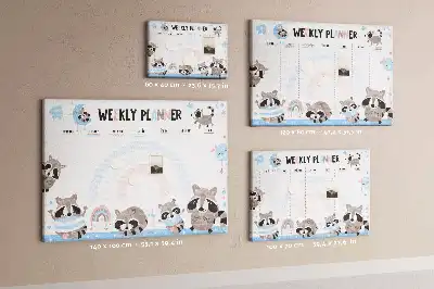 Bilder-Korktafel Pflichtenplan für Kleinkinder