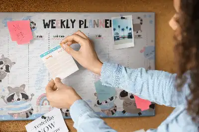 Bilder-Korktafel Pflichtenplan für Kleinkinder