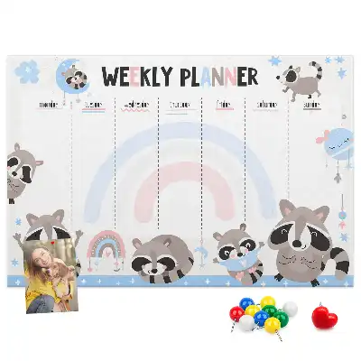 Bilder-Korktafel Pflichtenplan für Kleinkinder