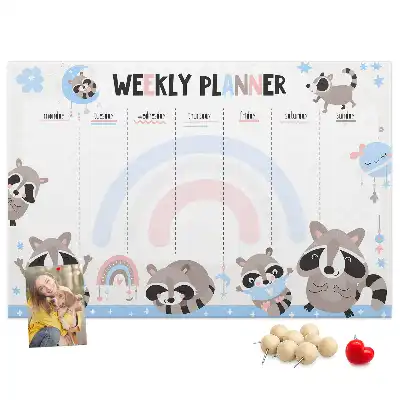 Bilder-Korktafel Pflichtenplan für Kleinkinder