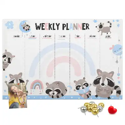 Bilder-Korktafel Pflichtenplan für Kleinkinder