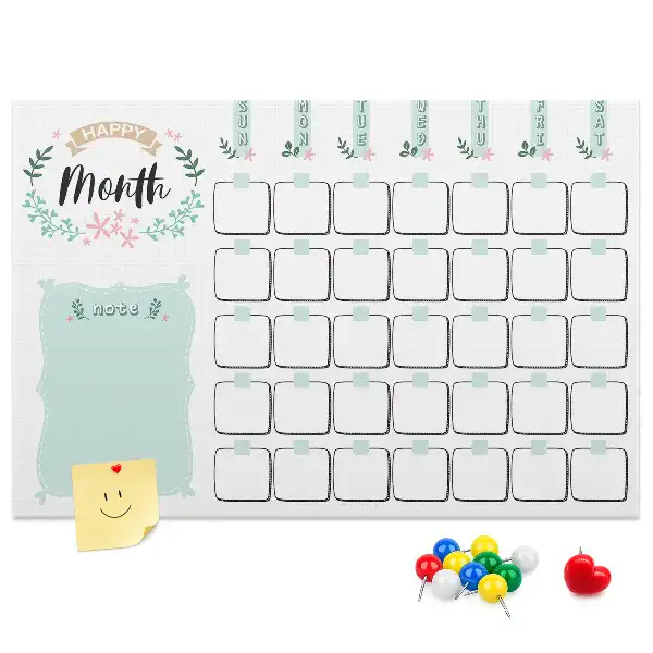 Kork Pinnwand Wandkalender für den Monat