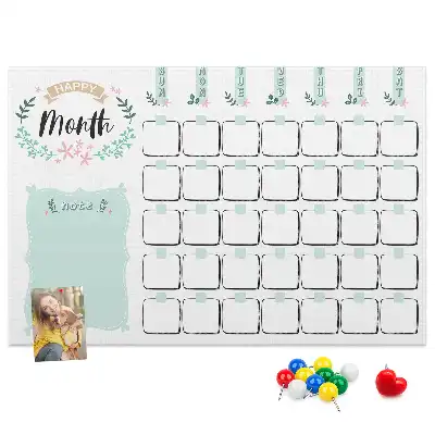 Kork Pinnwand Wandkalender für den Monat