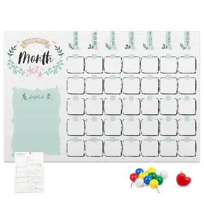 Kork Pinnwand Wandkalender für den Monat